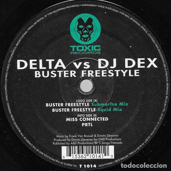 Disques de vinyle: Delta vs DJ Dex &ndash; Buster Freestyle (Vinyl, Toxic Records T 1014)