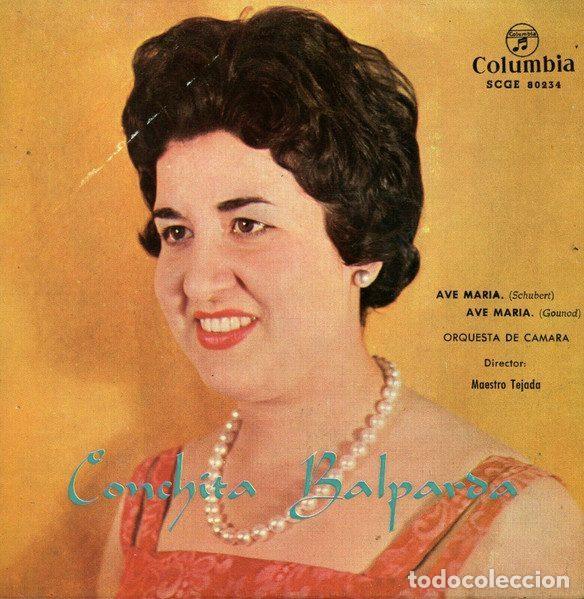 Disques de vinyle: Conchita Balparda Director: Maestro Tejada &ndash; Ave Maria (Vinyl, Columbia SCGE 80234)