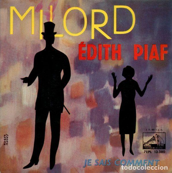 Disques de vinyle: &Eacute;dith Piaf &ndash; Milord (Vinyl, La Voz De Su Amo 7 EPL 13.380)