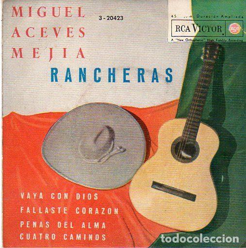 Discos de vinil: Miguel Aceves Mejia Con Mariachi &ndash; Rancheras (Vinyl, RCA Victor 3-20423)