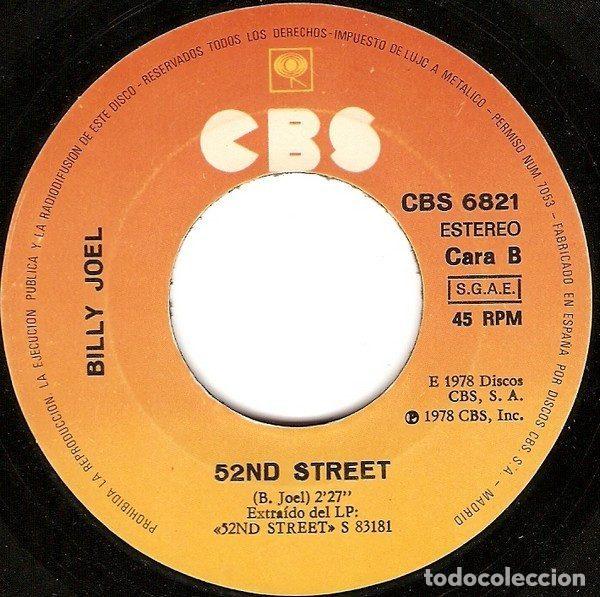 Discos de vinilo: Billy Joel &ndash; Mi Vida (Vinyl, CBS CBS 6821) - Foto 4