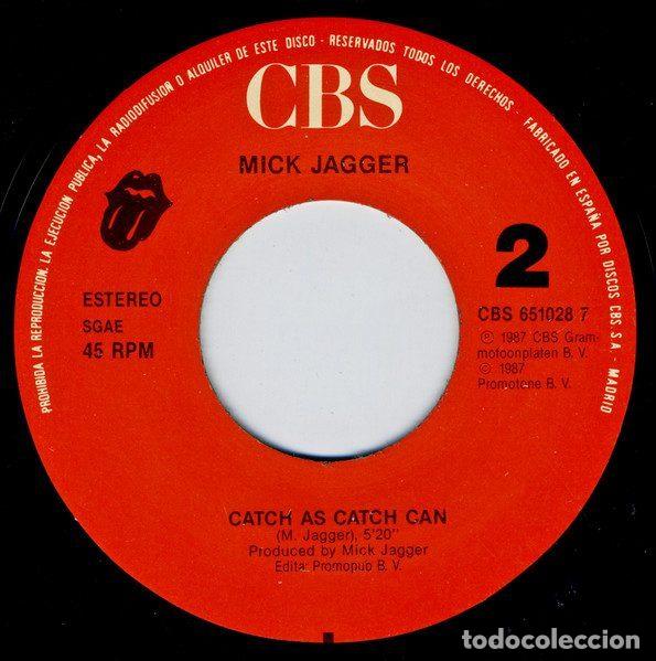 Discos de vinilo: Mick Jagger &ndash; Lets Work (Vinyl, CBS CBS 651028 7) - Foto 4