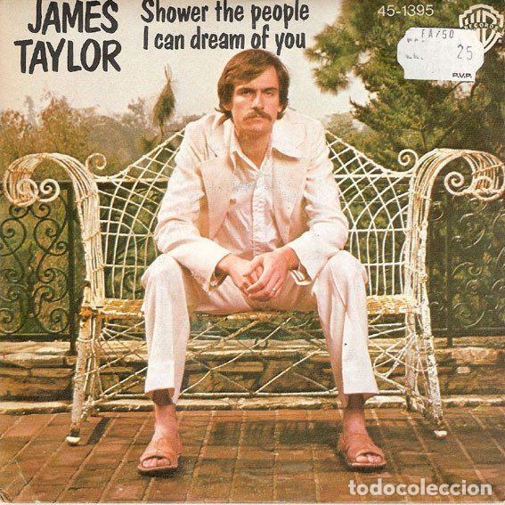 Discos de vinil: James Taylor &ndash; Shower The People / I Can Dream Of You (Vinyl, Warner Bros. Records 45-1395)