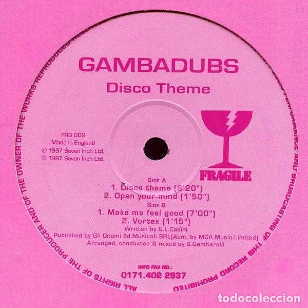 Disques de vinyle: Gambadubs &ndash; Disco Theme (Vinyl, Fragile FRG 002)