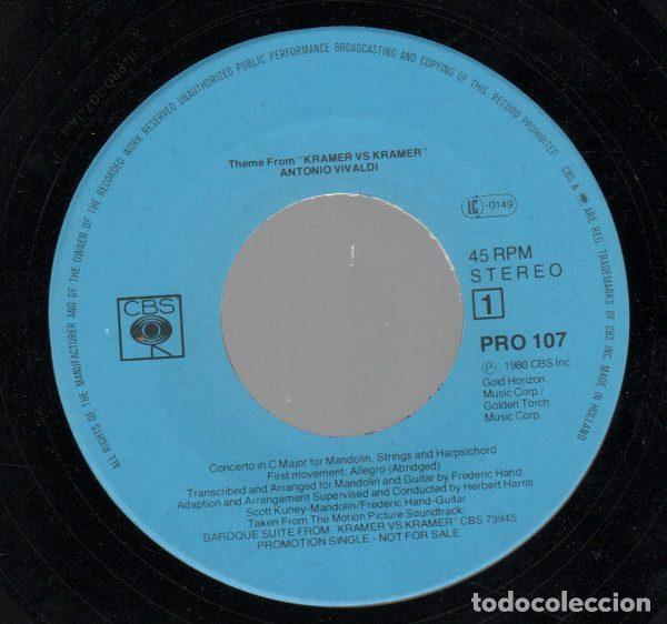 Discos de vinilo: Various &ndash; Kramer Vs. Kramer (Soundtrack) (Vinyl, CBS PRO 107) - Foto 3