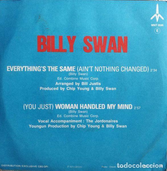 Discos de vinilo: Billy Swan &ndash; Everythings The Same (Vinyl, Monument MNT 3595) - Foto 2