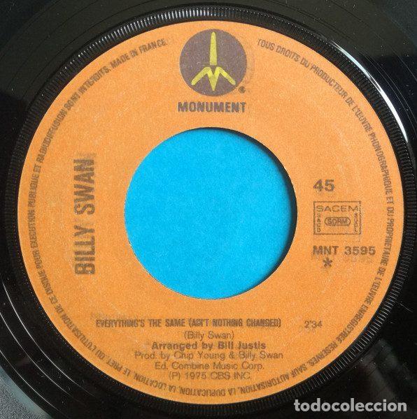 Discos de vinilo: Billy Swan &ndash; Everythings The Same (Vinyl, Monument MNT 3595) - Foto 4