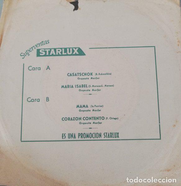Dischi in vinile: Orquesta Marfer &ndash; Superventas Starlux (Vinyl, Superventas Starlux IB-45-5.014)
