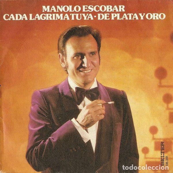 Discos de vinil: Manolo Escobar &ndash; Cada L&aacute;grima Tuya / De Plata Y Oro (Vinyl, Belter 08.341)