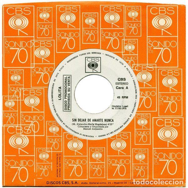 Discos de vinil: Lolita &ndash; Sin Dejar De Amarte Nunca (Vinyl, CBS none)