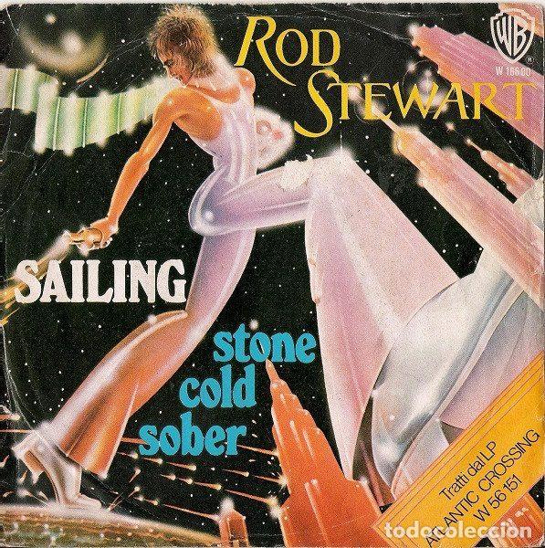 Vinyl records: Rod Stewart &ndash; Sailing / Stone Cold Sober (Vinyl, Warner Bros. Records W 16600)