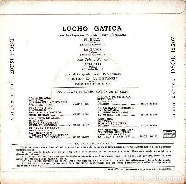 Discos de vinilo: Lucho Gatica &ndash; Lucho Gatica (Vinyl, Odeon DSOE 16.207) - Foto 2