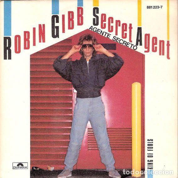Vinyl-Schallplatten: Robin Gibb &ndash; Secret Agent = Agente Secreto (Vinyl, Polydor 881 223-7)