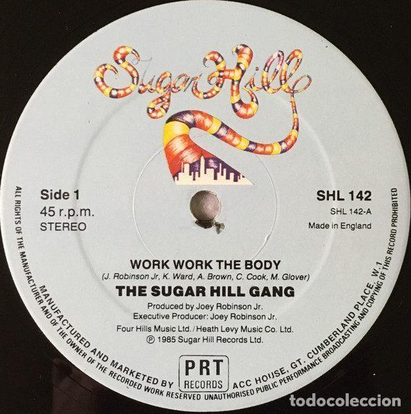 Discos de vinil: Sugarhill Gang &ndash; Work Work The Body (Vinyl, Sugar Hill Records SHL 142)