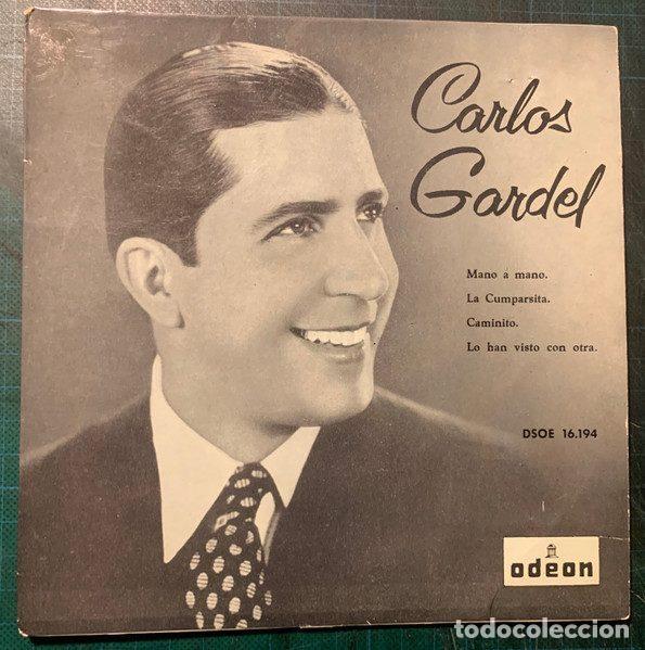Vinyl-Schallplatten: Carlos Gardel &ndash; Mano A Mano / La Cumparsita / Caminito / Lo Han Visto Con Otra (Vinyl, Odeon...