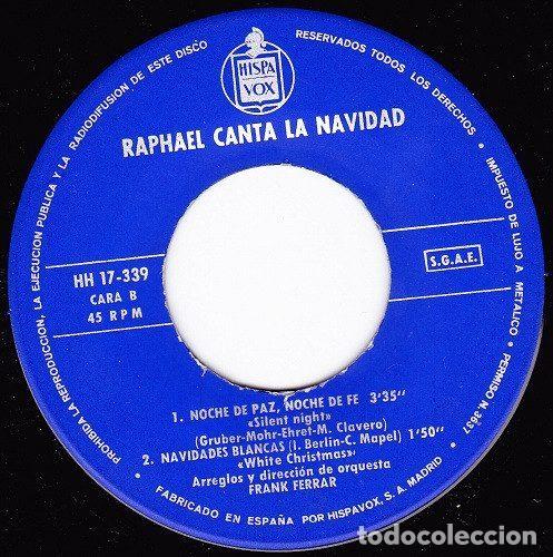 Discos de vinilo: Raphael &ndash; Raphael Canta La Navidad (Vinyl, Hispavox HH 17-339) - Foto 4