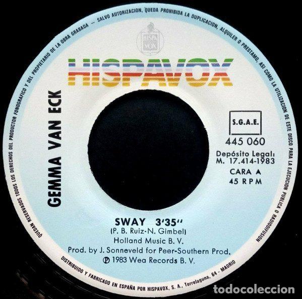 Discos de vinilo: Gemma Van Eck &ndash; Sway (Vinyl, Hispavox 445 060) - Foto 3