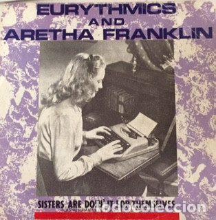 Vinyl records: Eurythmics, Aretha Franklin &ndash; Sisters Are Doin' It For Themselves = Las Hermanas Lo Hacen Por Si...