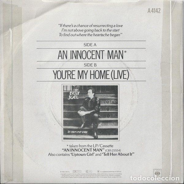 Discos de vinilo: Billy Joel &ndash; An Innocent Man (Vinyl, CBS A 4142) - Foto 2