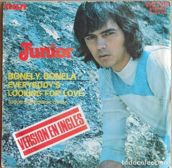 Vinyl-Schallplatten: Junior &ndash; Bonely Bonela - Versi&oacute;n En Ingl&eacute;s (Vinyl, RCA Victor 3-10744)