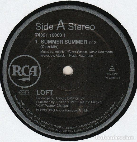 Vinyl records: Loft &ndash; Summer Summer (Remix) (Vinyl, RCA 74321 16060 1)