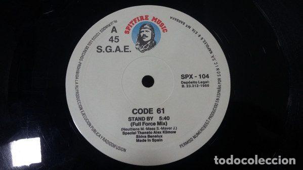 Discos de vinilo: Code 61 &ndash; Stand By (Vinyl, Spitfire Music SPX - 104) - Foto 5