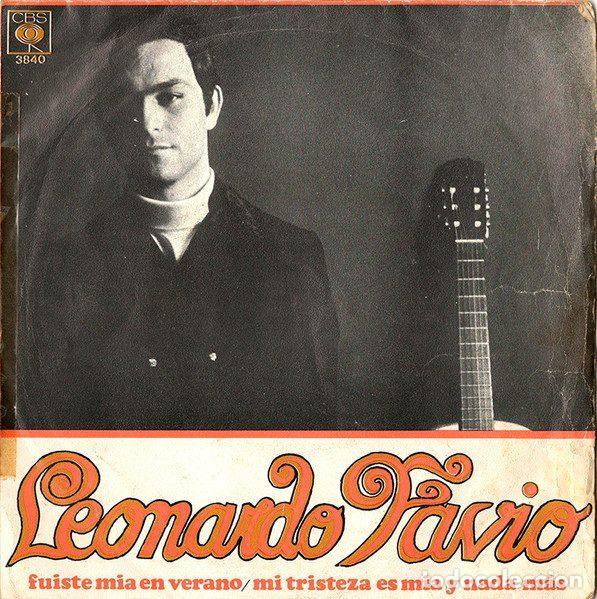 Vinyl records: Leonardo Favio &ndash; Fuiste Mia En Verano / Mi Tristeza Es Mia Y Nada M&aacute;s (Vinyl, CBS 3840)