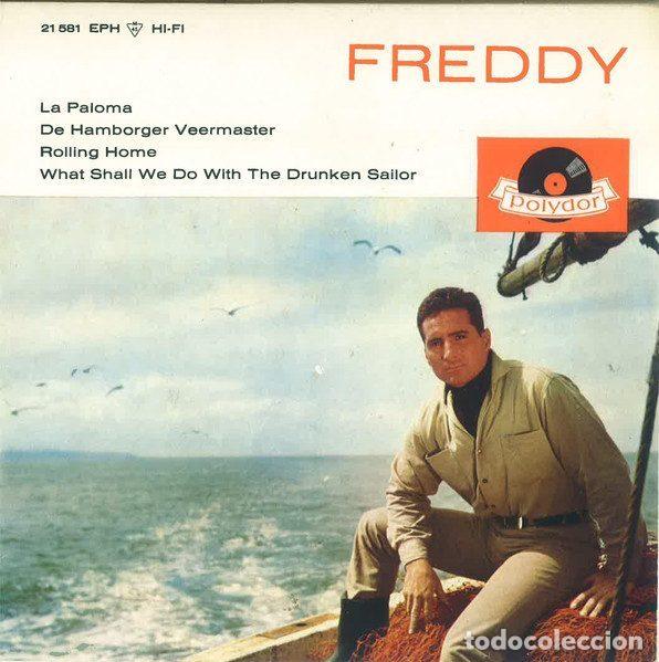 Vinyl-Schallplatten: Freddy &ndash; La Paloma / De Hamborger Veermaster / Rolling Home / What Shall We Do With The Drunken...