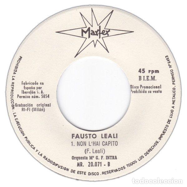 Discos de vinilo: Fausto Leali &ndash; UnOra Fa (Vinyl, Marfer MR 20.071) - Foto 3