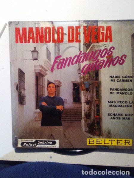 Disques de vinyle: Manolo De Vega &ndash; Fandangos Gitanos (Vinyl, Belter 52.201)