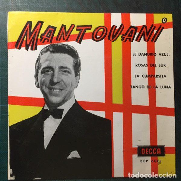 Vinyl-Schallplatten: Mantovani Y Su Orquesta &ndash; El Danubio Azul (Vinyl, Decca BEP 6001)