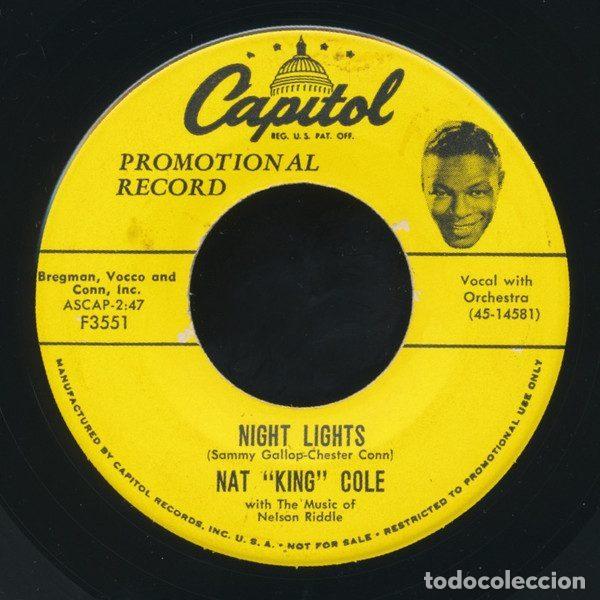 Vinyl-Schallplatten: Nat &rdquo;King&rdquo; Cole &ndash; Night Lights / To The Ends Of The Earth (Vinyl, Capitol Records F3551)