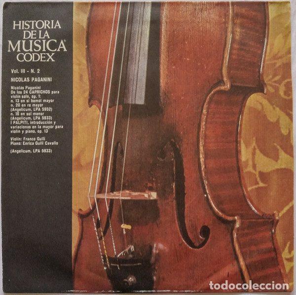 Vinyl-Schallplatten: Nicolas Paganini &ndash; Historia De la M&uacute;sica Vol. III - N. 2 - Nicolas Paganini (Vinyl, Codex HdM - 054)