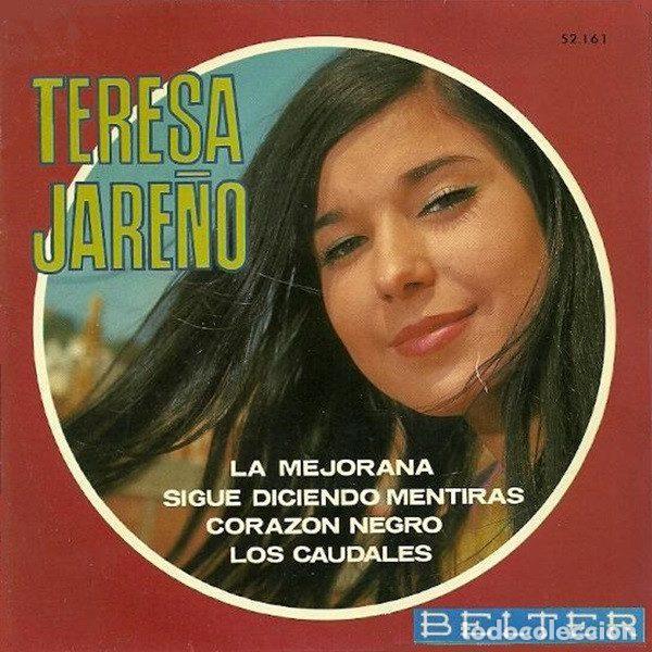 Disques de vinyle: Teresa Jare&ntilde;o &ndash; La Mejorana / Sigue Diciendo Mentiras / Coraz&oacute;n Negro / Los Caudales (Vinyl,...