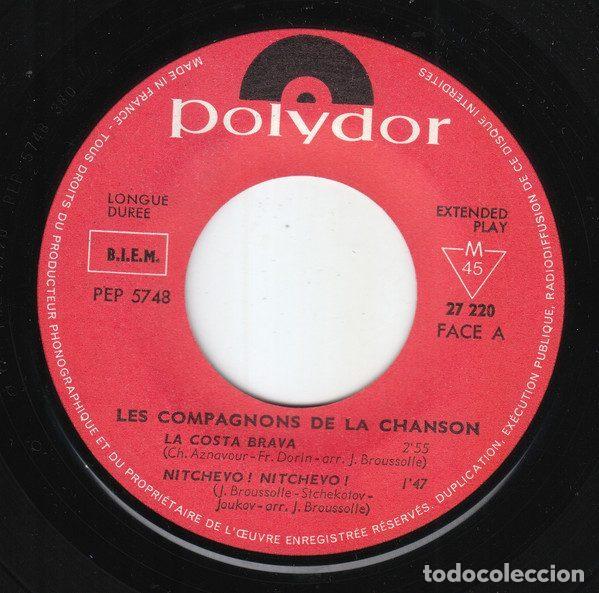 Discos de vinilo: Les Compagnons De La Chanson &ndash; La Costa Brava (Vinyl, Polydor 27 220) - Foto 3