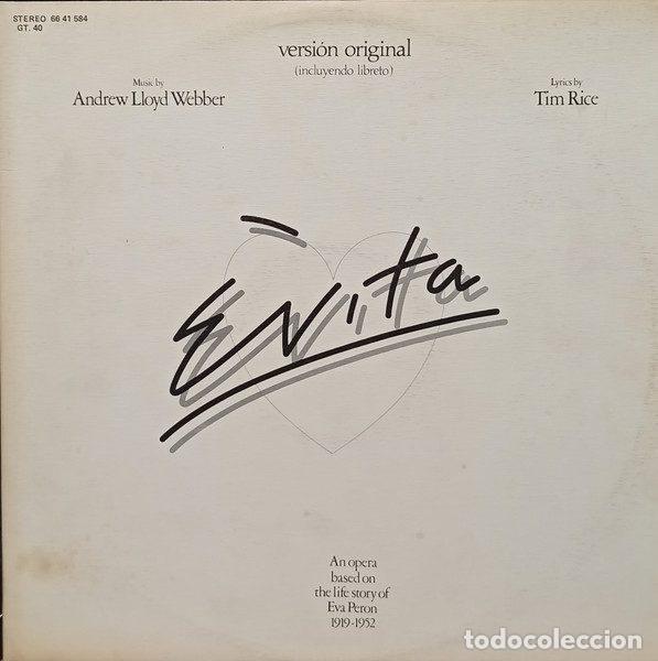 Discos de vinil: Andrew Lloyd Webber And Tim Rice &ndash; Evita (Vinyl, MCA Records 66 41 584)