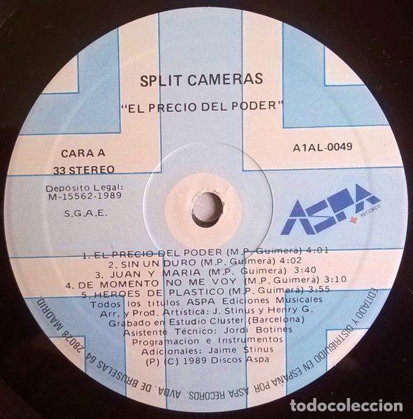 Discos de vinilo: Split Cameras &ndash; El Precio Del Poder (Vinyl, Aspa Records A1AL-0049) - Foto 3