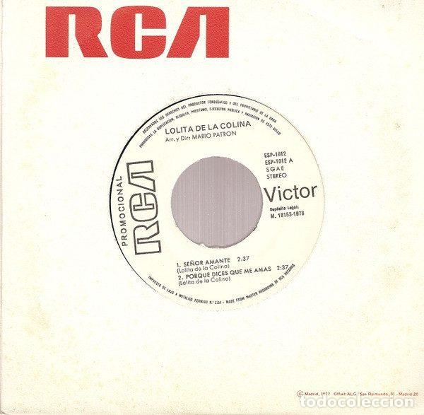 Vinyl-Schallplatten: Lolita De La Colina &ndash; Se&ntilde;or Amante (Vinyl, RCA ESP-1012)