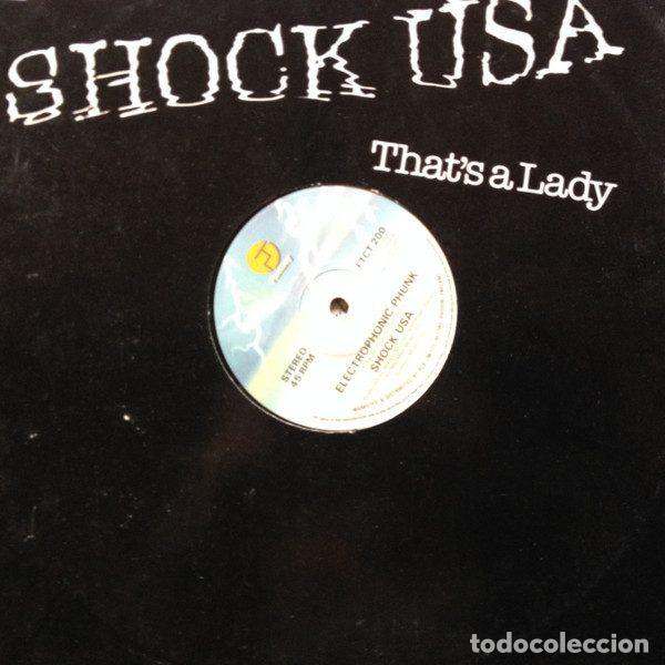 Disques de vinyle: Shock Usa &ndash; That's A Lady / Electrophonic Phunk (Vinyl, Fantasy FTCT-200)