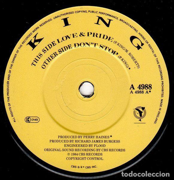 Discos de vinil: King &ndash; Love & Pride (Vinyl, CBS A 4988)