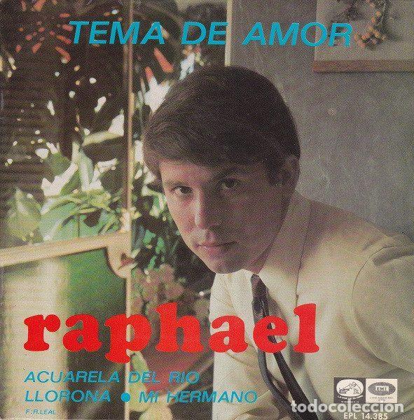 Dischi in vinile: Raphael &ndash; Tema De Amor (Vinyl, La Voz De Su Amo EPL 14.385)