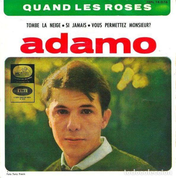 Discos de vinil: Adamo &ndash; Quand Les Roses (Vinyl, La Voz De Su Amo 7EPL 14.076)