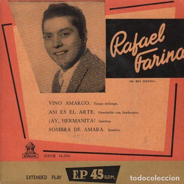 Dischi in vinile: Rafael Farina &ndash; Vino Amargo (Vinyl, Odeon DSOE 16.084)