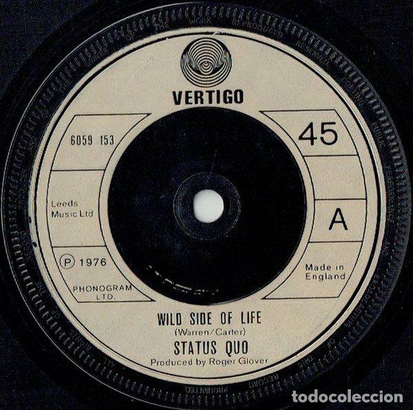Vinyl records: Status Quo &ndash; Wild Side Of Life (Vinyl, Vertigo 6059 153)