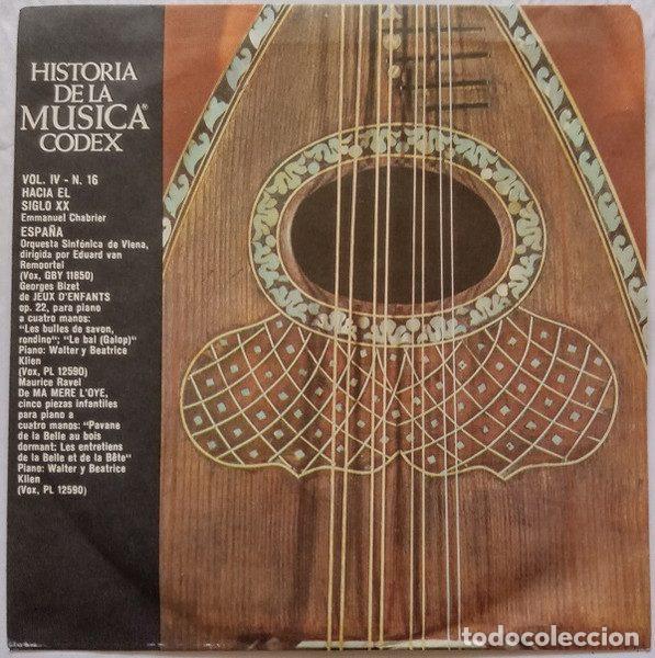 Disques de vinyle: Various &ndash; Historia De La Musica Vol. IV - N. 16 - Hacia El Siglo XX (Vinyl, Codex HdM - 094)