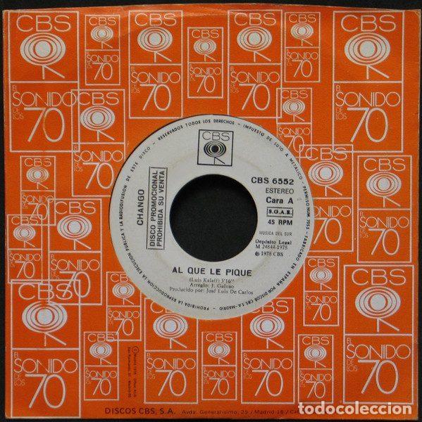 Disques de vinyle: Chango &ndash; Al Que Le Pique (Vinyl, CBS CBS 6552)