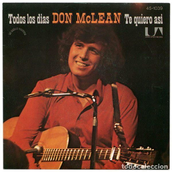 Vinyl-Schallplatten: Don McLean &ndash; Todos Los Dias / Te Quiero As&iacute; (Vinyl, United Artists Records 45-1039)