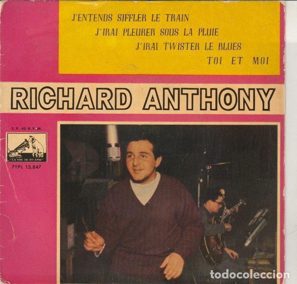 Discos de vinilo: Richard Anthony &ndash; J'Entends Siffler Le Train (Vinyl, La Voz De Su Amo 7EPL 13.847)
