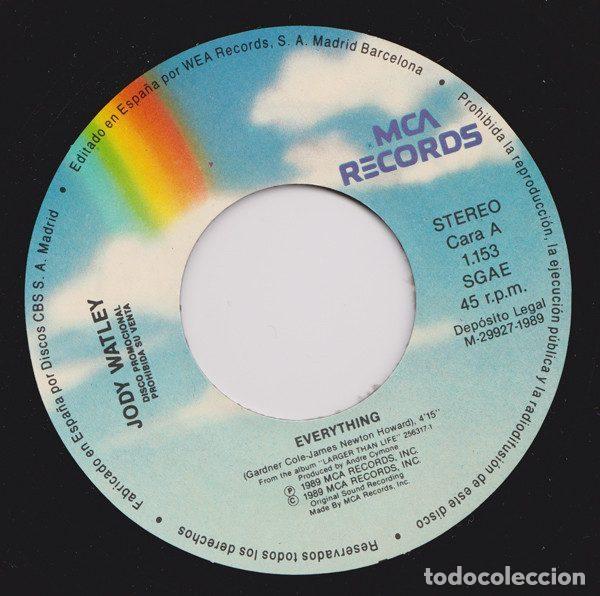 Discos de vinilo: Jody Watley &ndash; Everything (Vinyl, MCA Records 1.153) - Foto 3