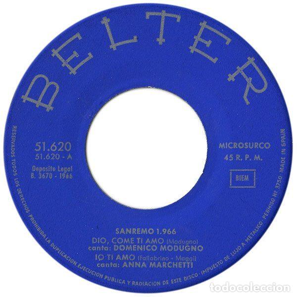 Discos de vinilo: Various &ndash; Sanremo 1966 (Vinyl, Belter 51.620) - Foto 3
